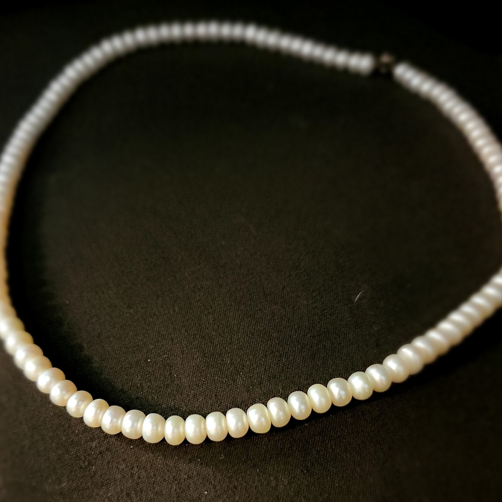18 in. Vintage Japanese  Freshwater Pearls - Picture 2 of 6